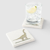 Dessous-de-verre En Pierre Jurassique Dinosaure Brachiosaurus (Côté)