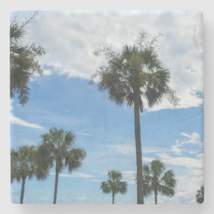 Dessous-de-verre En Pierre Juste des palmiers