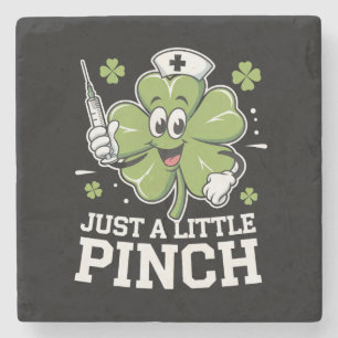 Dessous-de-verre En Pierre Juste un petit pincement infirmière Saint-Patrick