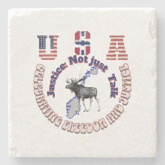 Dessous-de-verre En Pierre Justice et pas seulement parler (Devant)