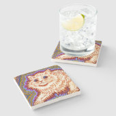 Dessous-de-verre En Pierre Kaleidoscope (Côté)