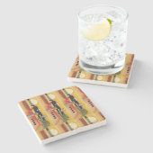 Dessous-de-verre En Pierre Kandinsky Moderne peinture Abstraite (Côté)