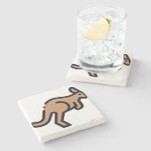 Dessous-de-verre En Pierre Kangaroo (Côté)
