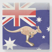 Dessous-de-verre En Pierre Kangourou australien (Devant)