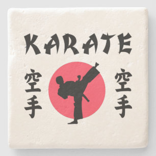 Dessous-de-verre En Pierre Karate Soleil Levant