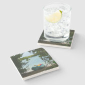 Dessous-de-verre En Pierre Kayaking aux îles Virgin (Côté)