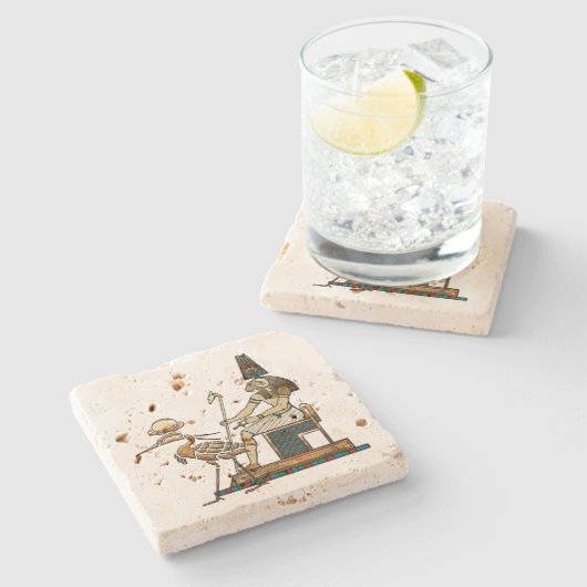 Dessous-de-verre En Pierre Khnum (Côté)