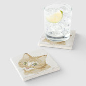 Dessous-de-verre En Pierre Kitten (Côté)