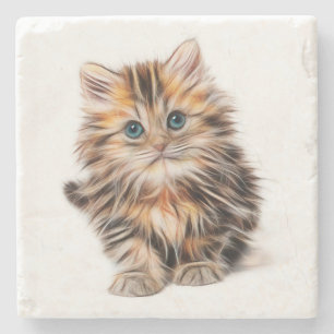Dessous-de-verre En Pierre Kitten