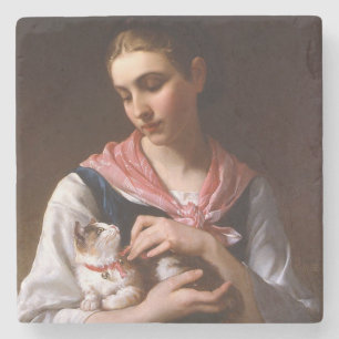 Dessous-de-verre En Pierre Kitten préféré (par Émile Munier)