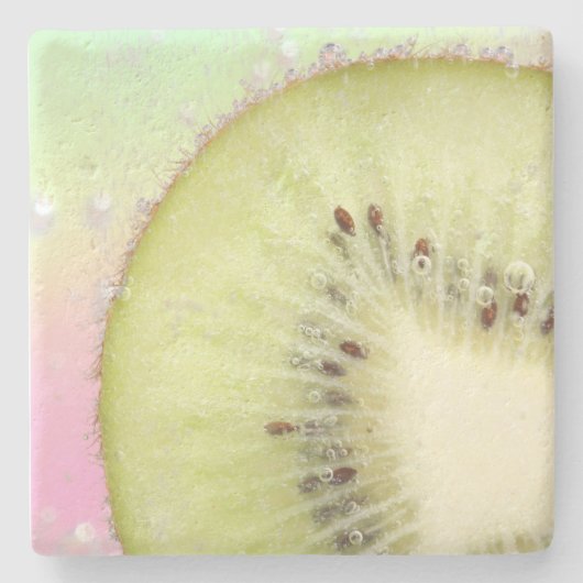 Dessous-de-verre En Pierre Kiwi splash (Devant)