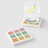 Dessous-de-verre En Pierre Knit patterned coasters (Côté)