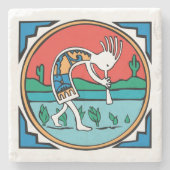 Dessous-de-verre En Pierre Kokopelli indien indigène (Devant)