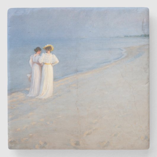 Dessous-de-verre En Pierre Kroyer - Soirée d'été sur Skagen Beach (Devant)