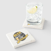 Dessous-de-verre En Pierre La Bière Vous Rend Lean (Côté)