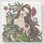 Dessous-de-verre En Pierre La déesse de l'impératrice Tarot (Devant)