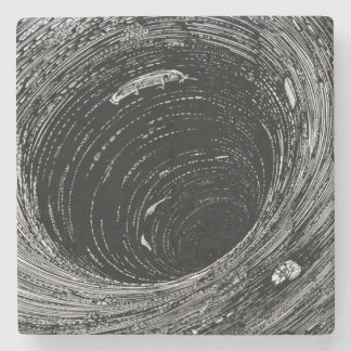 Dessous-de-verre En Pierre La descente d'Edgar Allan Poe dans le Maelstrom