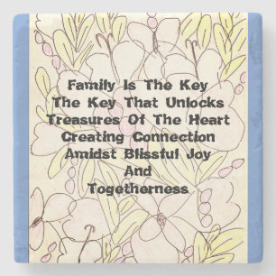 Dessous-de-verre En Pierre La Famille Est La Clé 