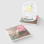 Dessous-de-verre En Pierre La faune des oiseaux d'Audubon de Spoonbill Roseat (Côté)