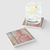 Dessous-de-verre En Pierre La fille du pêcheur (Côté)