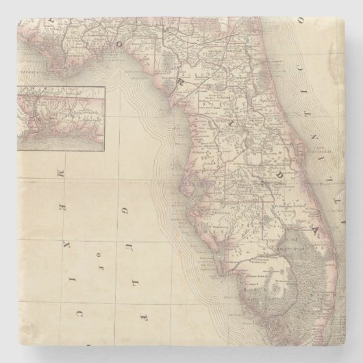 Dessous-de-verre En Pierre La Floride 10 2 (Devant)