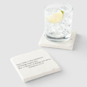 Dessous-de-verre En Pierre La foi est la substance (Côté)