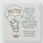 Dessous-de-verre En Pierre La foi guidera (Devant)