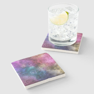 Dessous-de-verre En Pierre La Galaxie colorée