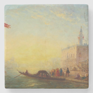 Dessous-de-verre En Pierre La Gondole, Quai Des Esclaves - Félix Ziem
