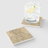 Dessous-de-verre En Pierre La Grande-Bretagne (Côté)