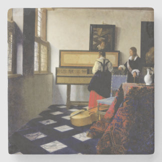 Dessous-de-verre En Pierre La leçon de musique par Johannes Vermeer