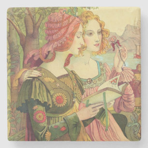 Dessous-de-verre En Pierre La légende d'or, 1897, de "L'Estampe Moderne",