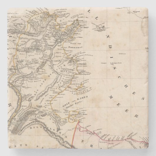 Dessous-de-verre En Pierre La Libye (Devant)