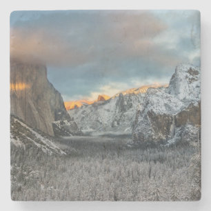 Dessous-de-verre En Pierre La marque de l'hiver