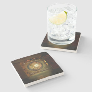 Dessous-de-verre En Pierre La méta ronde du Nouvel An sur le thème steampunk