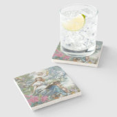 Dessous-de-verre En Pierre La Muse de la Poésie (par Konstantin Makovsky) (Côté)