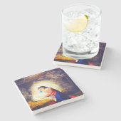 Dessous-de-verre En Pierre La Nativité du Christ (Côté)