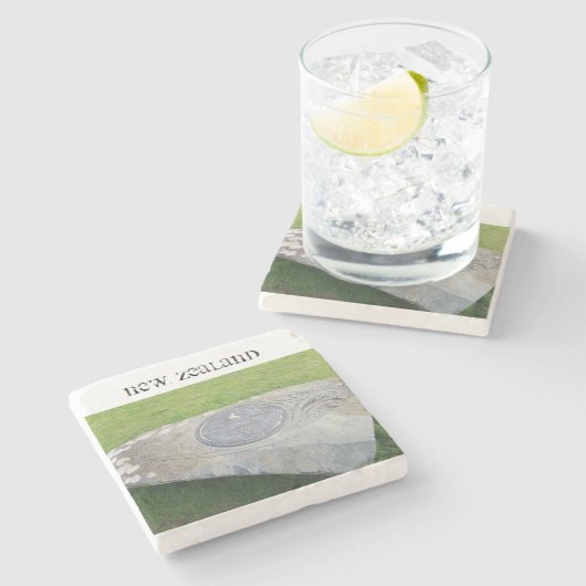 Dessous-de-verre En Pierre La Nouvelle Zélande (Côté)