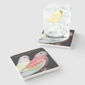 Dessous-de-verre En Pierre La Perruche de Rubino Bourke (Côté)