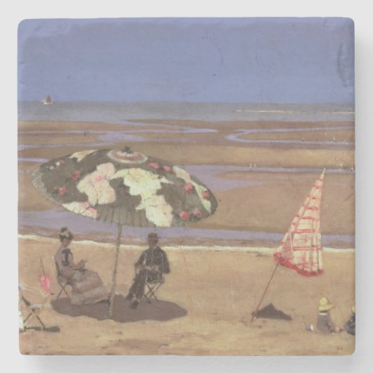 Dessous-de-verre En Pierre La plage (Devant)