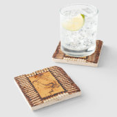 Dessous-de-verre En Pierre La Sécheresse (Côté)