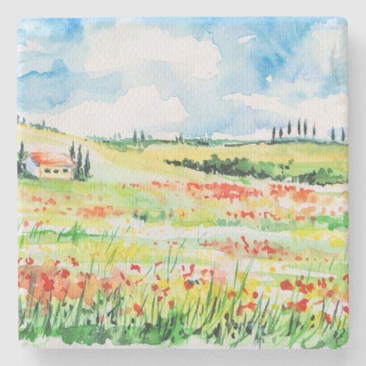 Dessous-de-verre En Pierre La Toscane (Devant)