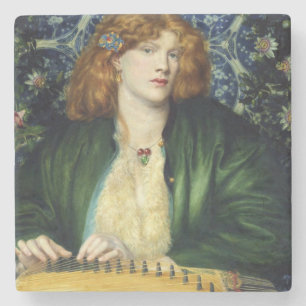 Dessous-de-verre En Pierre La tour bleue (par Dante Gabriel Rossetti)