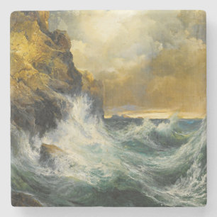 Dessous-de-verre En Pierre La Vague déclinante par Moran, 1909