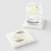 Dessous-de-verre En Pierre La Verdure D'Hiver Joie Au Monde (Côté)