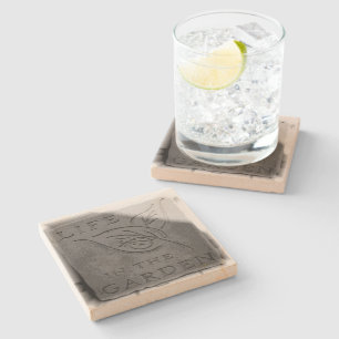 Dessous-de-verre En Pierre La vie dans le jardin