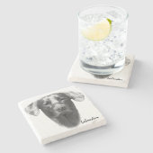 Dessous-de-verre En Pierre Labrador Dog élégant (Côté)