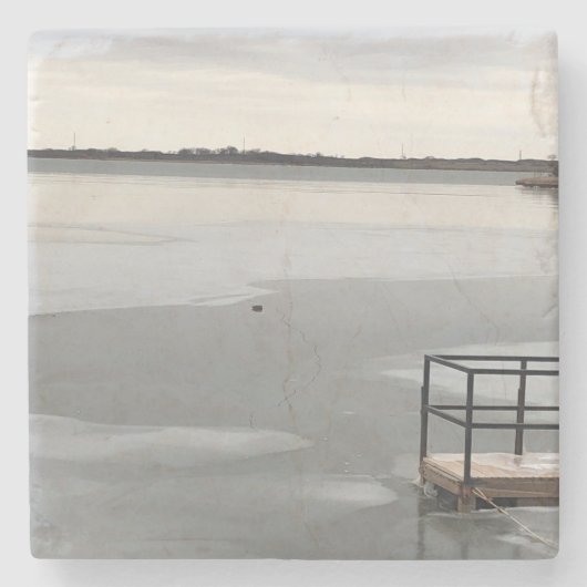 Dessous-de-verre En Pierre Lac gelé (Devant)