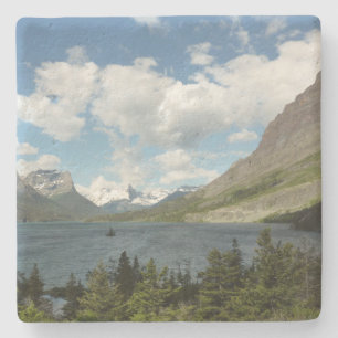 Dessous-de-verre En Pierre Lac Saint Mary II dans le parc national de Glacier