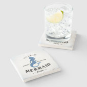 Dessous-de-verre En Pierre L'affiche de sirène de chant (Côté)